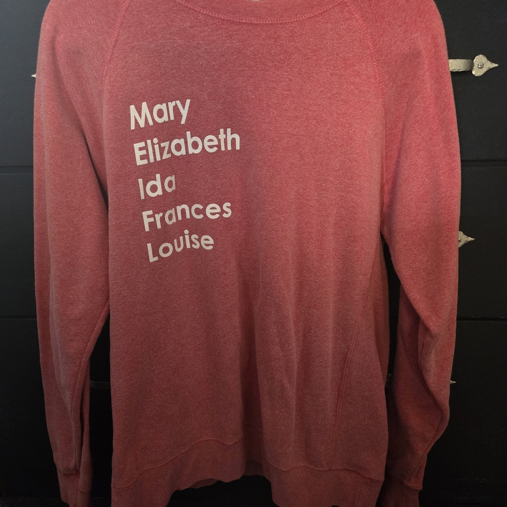 Sigma Kappa Coral Founders Sweatshirt L